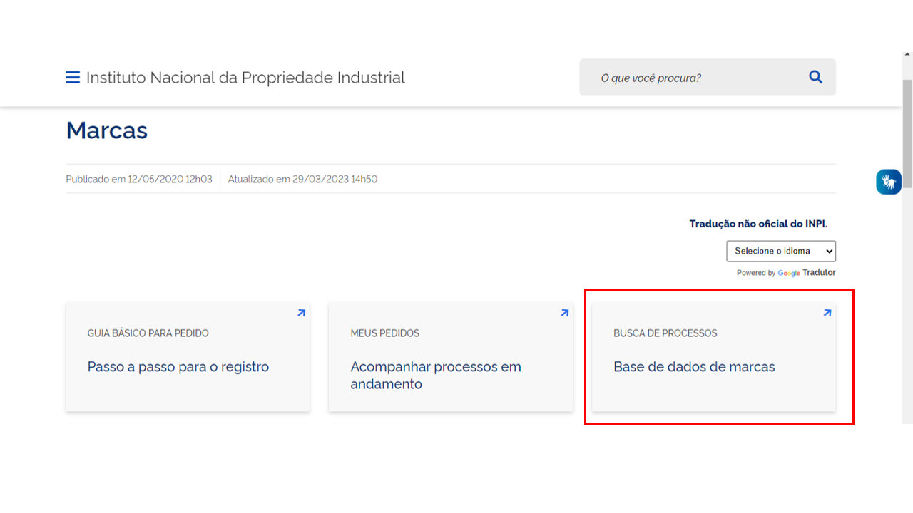 pesquisa de marca registrada