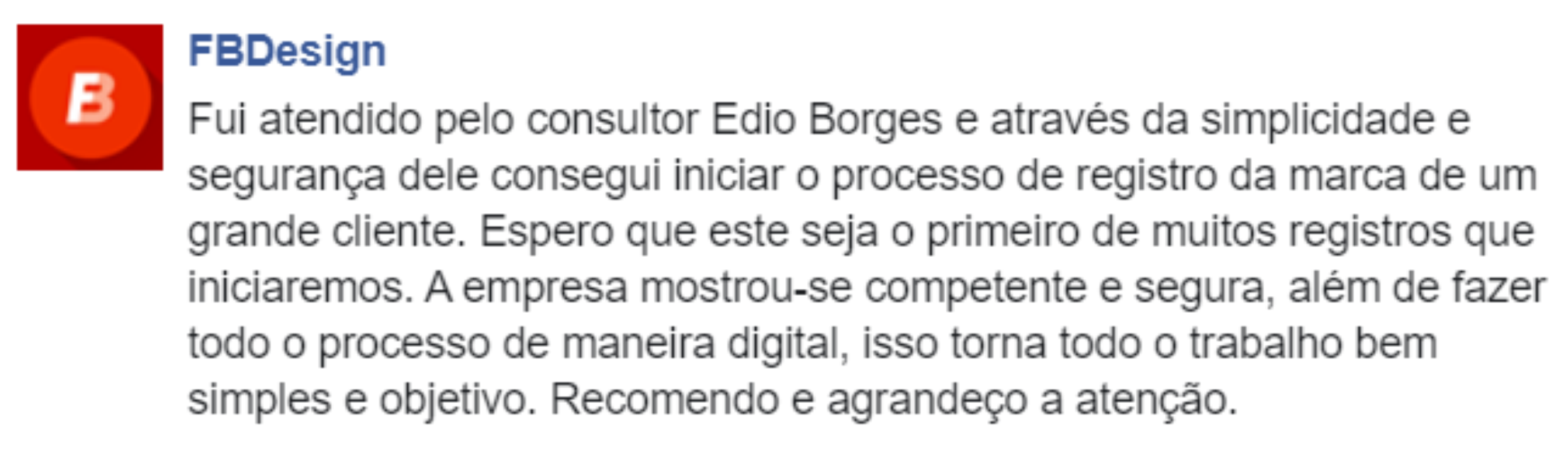 comentário no facebook