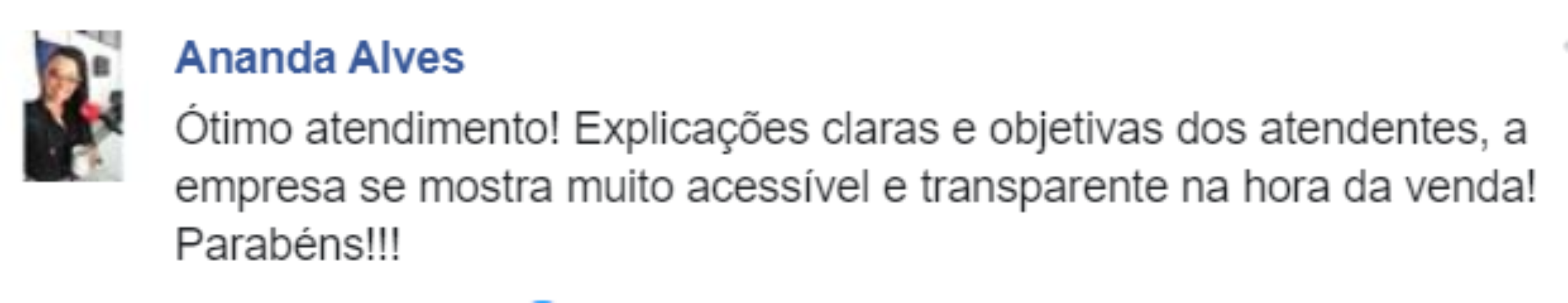 comentário no facebook
