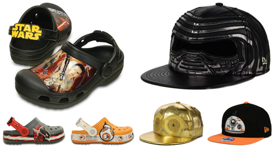 sapatos e bonés com estampa Star Wars