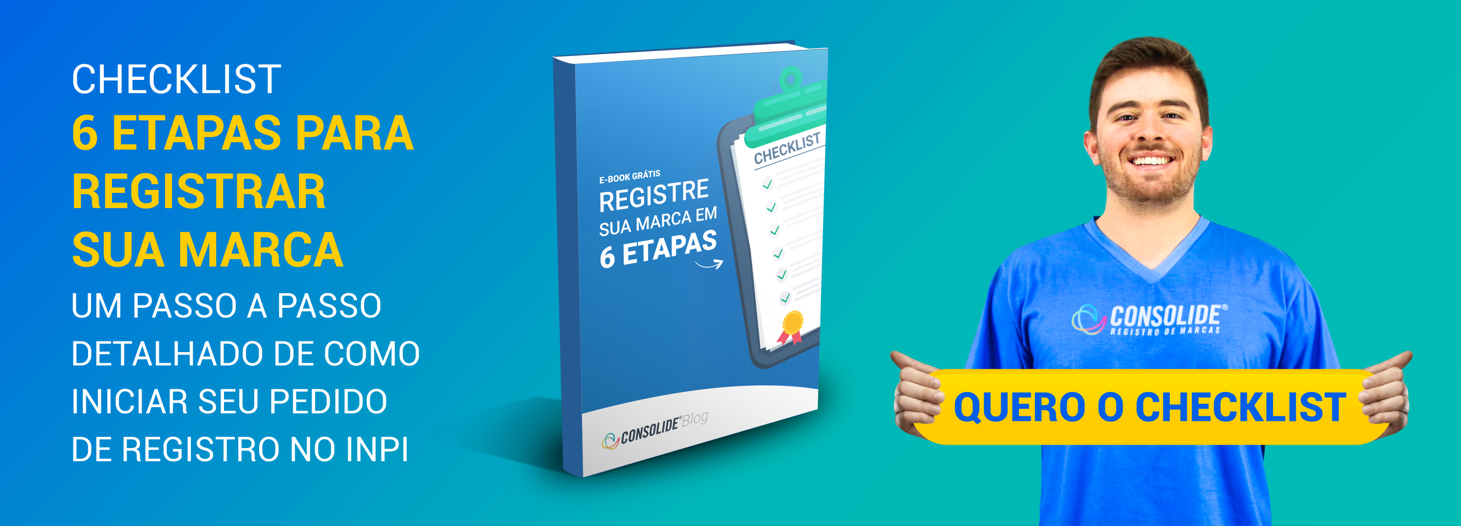 call to action para página de conversão checklist para registrar a marca