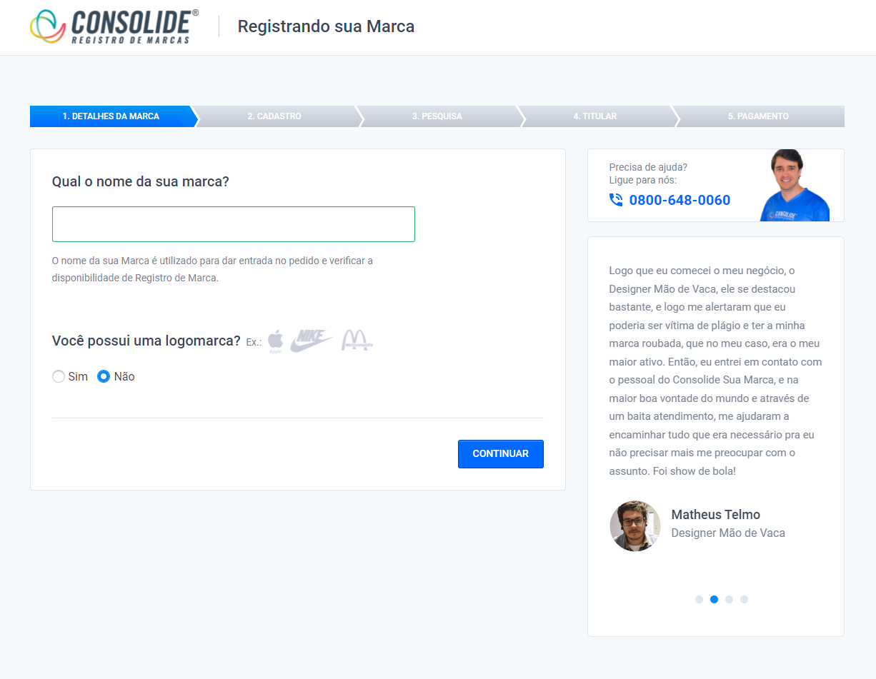 registrar marca online INPI