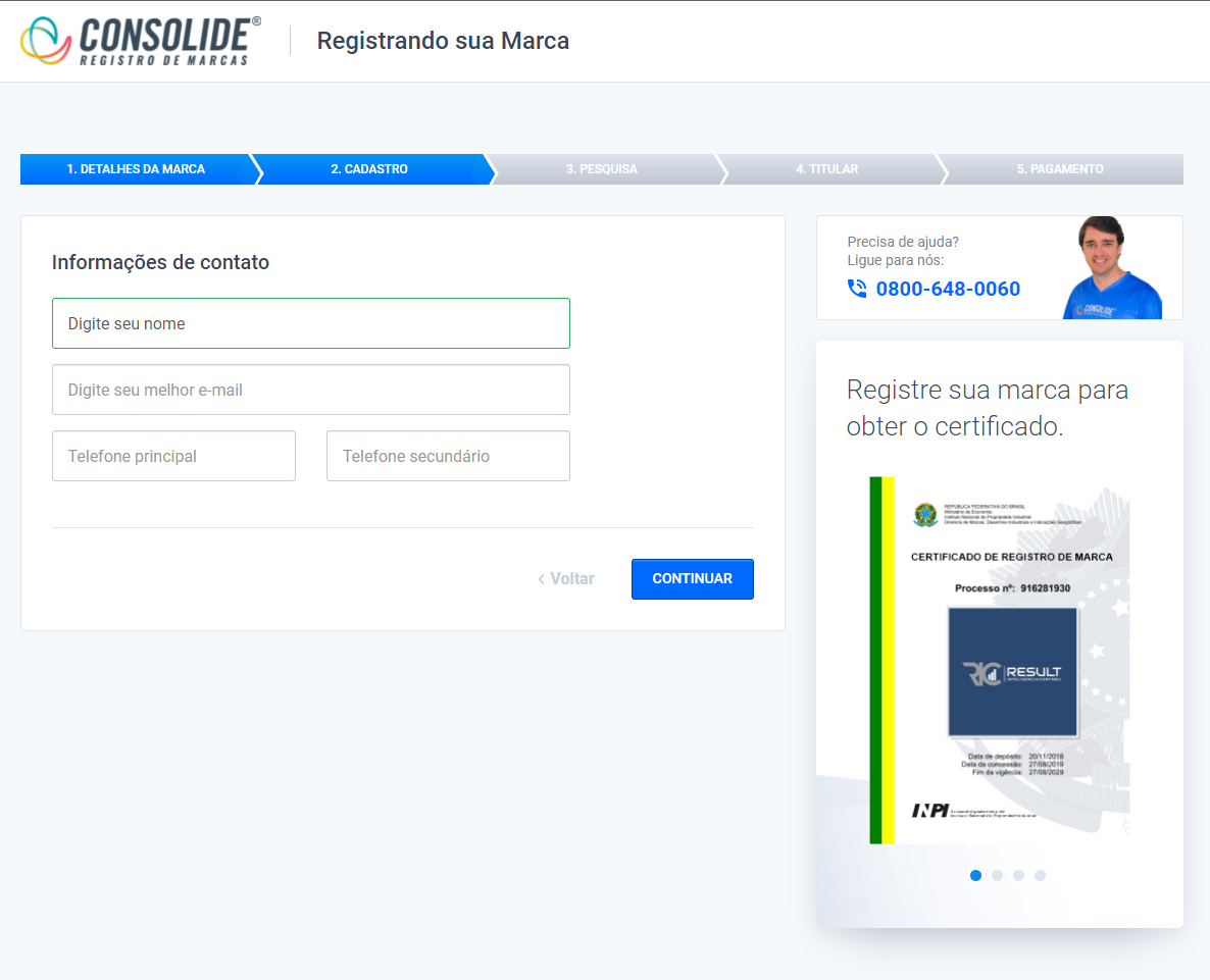 registrar marca online INPI